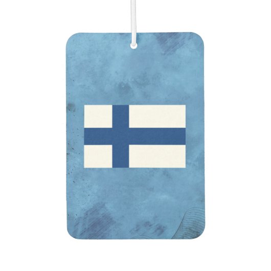 Finse vlag luchtverfrisser (Voorkant)