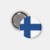 Finse vlag magneet (Voorkant / Achterkant)
