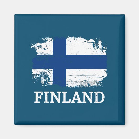 Finse vlag magneet (Voorkant)