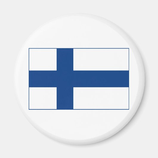 Finse vlag magneet (Voorkant)