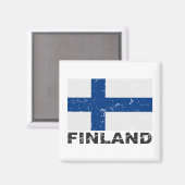 Finse vlag magneet (Voorkant / Achterkant)