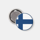 Finse Vlag Magneet (Voorkant / Achterkant)