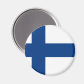 Finse vlag magneet (Voorkant / Achterkant)