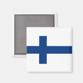 Finse vlag magneet (Voorkant / Achterkant)