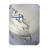 Finse vlag magneet (Verticaal)