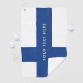 Finse vlag met golfcadeau op Finse maat Golfhanddoek (Insitu)