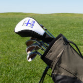 Finse vlag met Jouw naam Golfheadcover (Insitu)