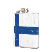 Finse vlag met schuine streep heupfles (Links)