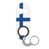 Finse vlag mini flessenopener (Achterkant)