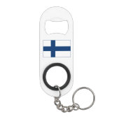 Finse vlag mini flessenopener (Achterkant)