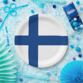 Finse vlag papieren bordje (Feest)