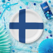 Finse vlag papieren bordje (Feest)