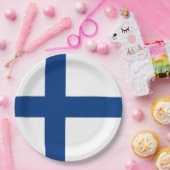 Finse vlag papieren bordje (Feest)