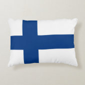 Finse vlag Patriottisch Accent Kussen (Voorkant)