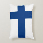 Finse vlag Patriottisch Accent Kussen (Voorkant(Verticaal))