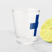 Finse vlag Patriottisch Shot Glas (Links)