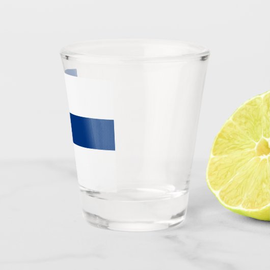 Finse vlag Patriottisch Shot Glas (Rechts)
