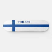 Finse vlag persoonlijk skateboard (Horizontaal)