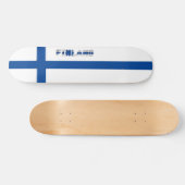 Finse vlag persoonlijk skateboard (Horizontaal)