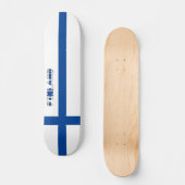 Finse vlag persoonlijk skateboard (Voorkant)