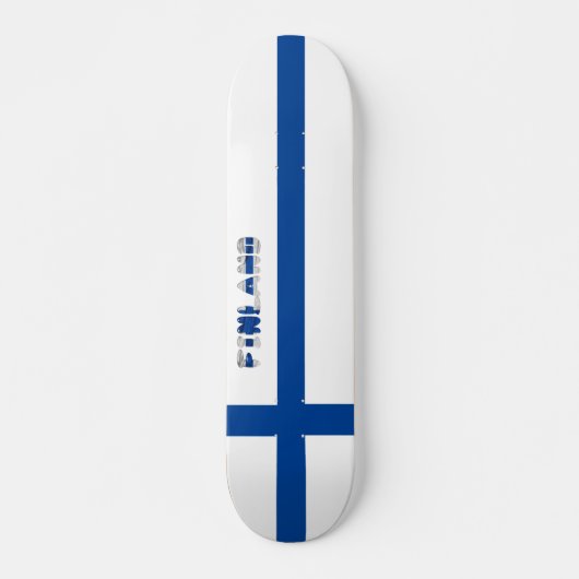 Finse vlag persoonlijk skateboard (Voorkant)