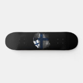 Finse vlag persoonlijk skateboard (Horizontaal)