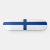 Finse vlag persoonlijk skateboard (Horizontaal)