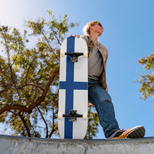 Finse vlag persoonlijk skateboard (Buiten 1)
