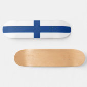 Finse vlag persoonlijk skateboard (Horizontaal)
