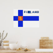 Finse vlag poster (Keuken)