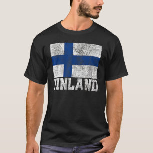 Finse vlag Pride Roots Land Familie Nat T-shirt