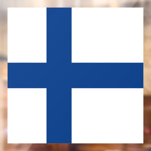 Finse vlag raamsticker (Vel 2)