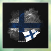 Finse vlag raamsticker (Vel 3)