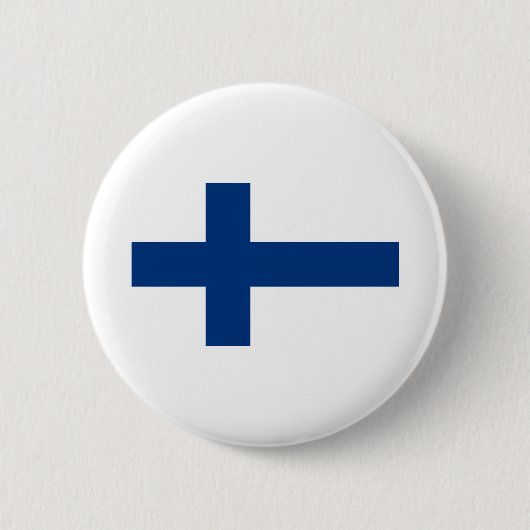 Finse vlag ronde button 5,7 cm (Voorkant)