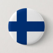 Finse vlag ronde button 5,7 cm (Voorkant)