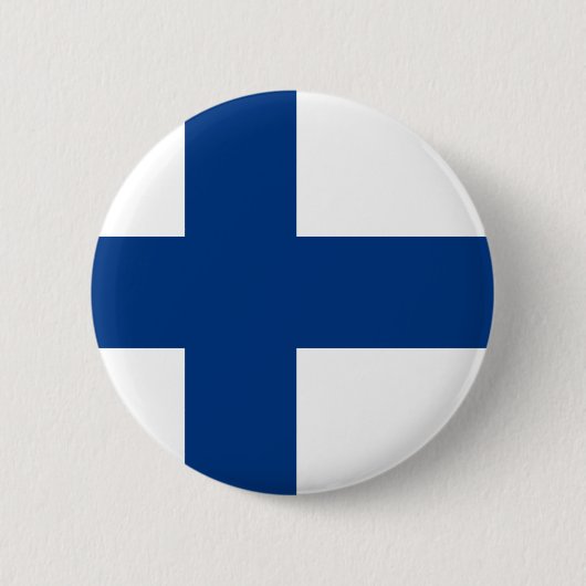 Finse vlag ronde button 5,7 cm (Voorkant)