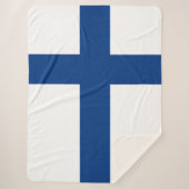 Finse vlag sherpa deken (Voorkant)