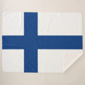 Finse vlag sherpa deken (Voorkant (horizontaal))