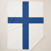 Finse vlag sherpa deken (Voorkant)