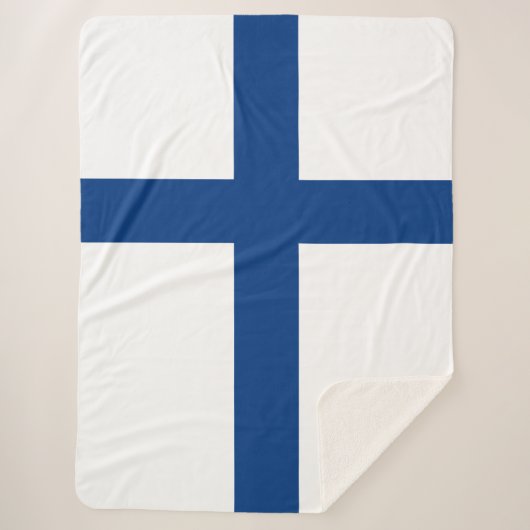 Finse vlag sherpa deken (Voorkant)