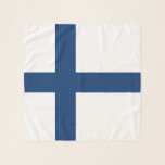Finse vlag sjaal<br><div class="desc">Patriottische vlag van Finland.</div>