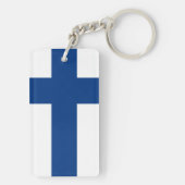 Finse vlag sleutelhanger (achterkant)