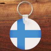 Finse vlag sleutelhanger (Voorkant)