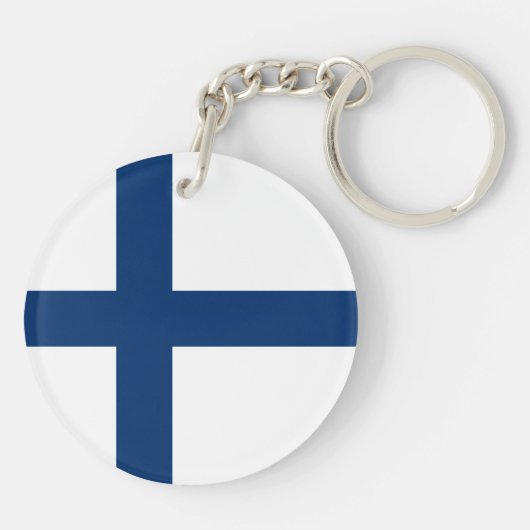 Finse vlag sleutelhanger (Achterkant)