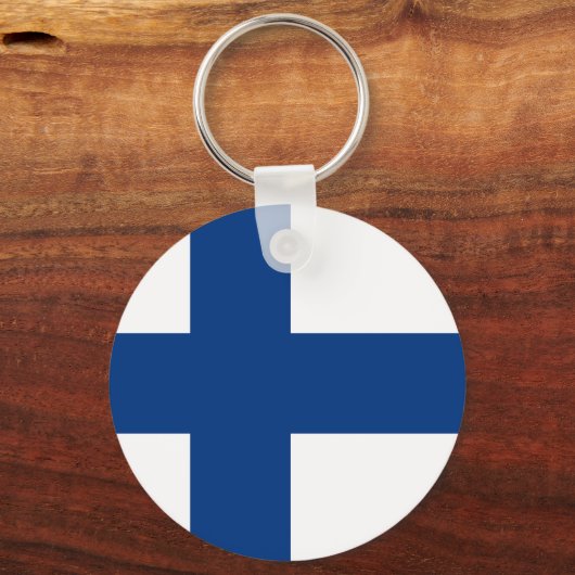 Finse vlag sleutelhanger (Voorkant)