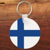 Finse vlag sleutelhanger (Voorkant)