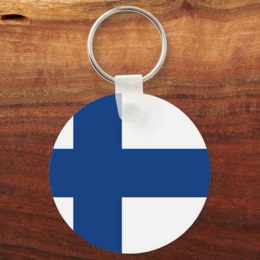 Finse vlag sleutelhanger (Voorkant)