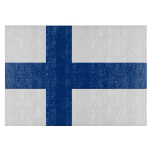 Finse vlag snijplank (Voorkant)