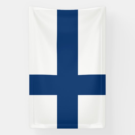 Finse vlag spandoek (Verticaal)