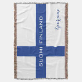 Finse vlag, speciale deken (Voorkant Verticaal)